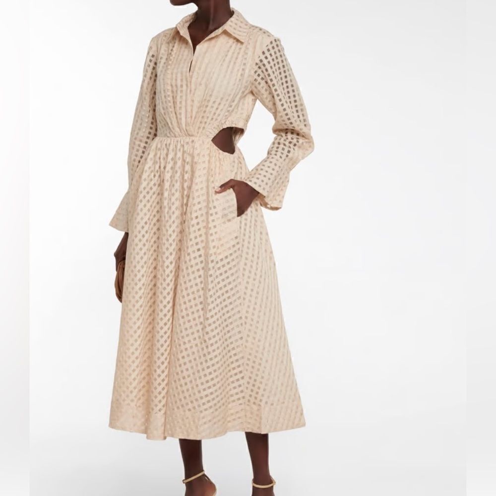 Jonathan Simkhai Allie Cotton and Silk Shirt Dress